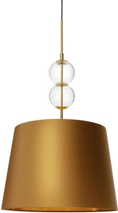 Kaspa Coco L Lampa Wisząca 1 X 25W Led E27 Złoty, Transparentny, Abażur Stare Złoto Ze Złotem (11102105)