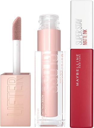Maybelline Lifter Gloss and Superstay Matte Ink Lipstick Bundle (Various Shades) - 20 Pioneer