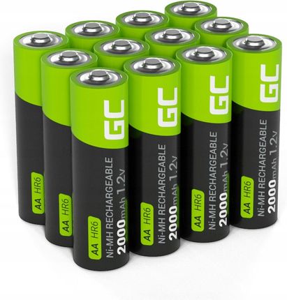 Green Cell 12X Akumulatorki Aa R6 2000Mah Baterie (3Gr02)
