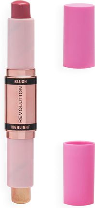 Makeup Revolution Blush &Amp; Highlight Stick Mauve Glow Róż I Rozświetlacz W Sztyfcie  4.3G  Róż 