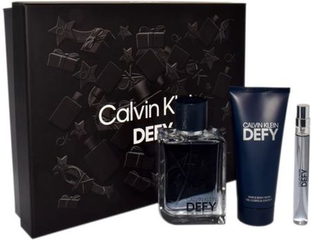 Calvin Klein Defy+ Perfumowany Żel Pod Prysznic +Mini Zapach  100Ml+100Ml+10Ml  