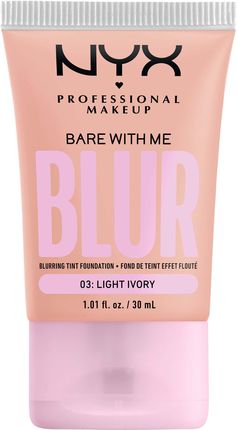 NYX Professional Makeup Bare With Me Blur Tint Foundation Blurujący podkład w tincie 03 Light Ivory 30 ml 