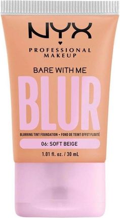 NYX Professional Makeup Bare With Me Blur Tint Foundation Blurujący podkład w tincie 06 Soft Beige 30 ml 
