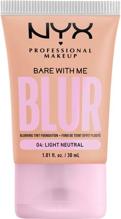 NYX Professional Makeup Bare With Me Blur Tint Foundation Blurujący podkład w tincie 04 Light Neutral 30 ml 