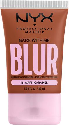 NYX Professional Makeup Bare With Me Blur Tint Foundation Blurujący podkład w tincie 16 Warm Caramel 30 ml 