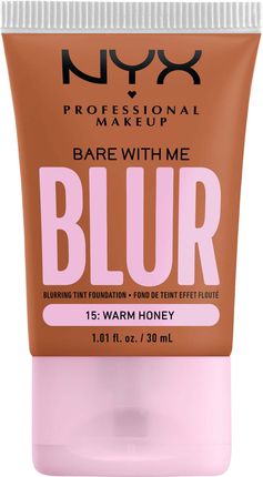 NYX Professional Makeup Bare With Me Blur Tint Foundation Blurujący podkład w tincie 15 Warm Honey 30 ml 
