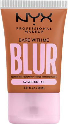NYX Professional Makeup Bare With Me Blur Tint Foundation Blurujący podkład w tincie 14 Medium Tan 30 ml 
