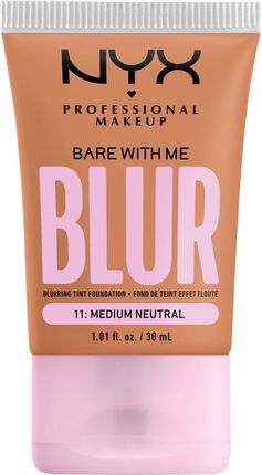 NYX Professional Makeup Bare With Me Blur Tint Foundation Blurujący podkład w tincie 11 Medium Neutral 30 ml 
