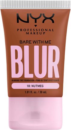 NYX Professional Makeup Bare With Me Blur Tint Foundation Blurujący podkład w tincie 18 Nutmeg 30 ml 