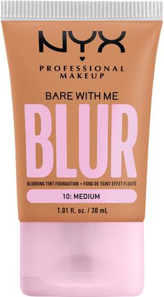 NYX Professional Makeup Bare With Me Blur Tint Foundation Blurujący podkład w tincie 10 Medium 30 ml 