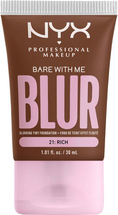 NYX Professional Makeup Bare With Me Blur Tint Foundation Blurujący podkład w tincie 21 Rich 30 ml 