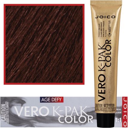 Joico Vero K-PAK Age Defy – farba do włosów dojrzałych i siwych do trwałej koloryzacji, 74ml 5NRM+ |Ciemny Naturalny Czerwono-Mahoniowy Brąz