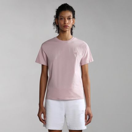 Damska Koszulka z krótkim rękawem Napapijri S-Nina P89 Lilac Keep Np0A4H87P891 – Różowy