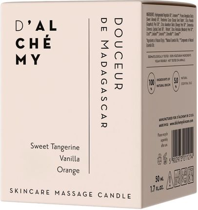 Dalchemy Skincare Massage Candle -Douceur De Madagascar Świeca Do Masażu I Pielęgnacji Skóry Słodycz Madagaskaru 50 ml