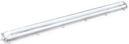 Volteno Oprawa Hermetyczna Ze Świetlówkami Led 2X18W 120Cm 4000K 3200Lm Szara Ip65 Abs + Ps 127X11,3X5Cm (VO2778)