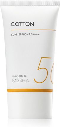 Missha All Around Safe Block Cotton Sun Spf50+/Pa+++ Lekki Krem Z Ochroną Uv 50 ml
