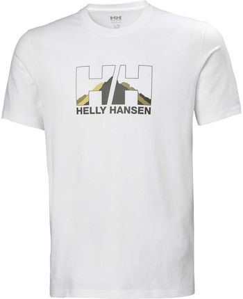 Męska Koszulka Helly Hansen Nord Graphic T-Shirt 62978_002 – Biały