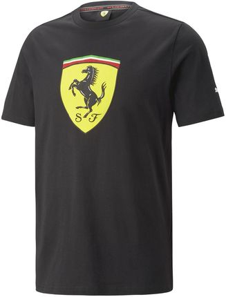 Męska Koszulka z krótkim rękawem Puma Ferrari Race Big Shield Tee Colored 53817501 – Czarny