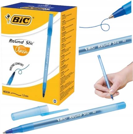 Zestaw Długopis Bic Niebieski Round Stic 60 Szt.