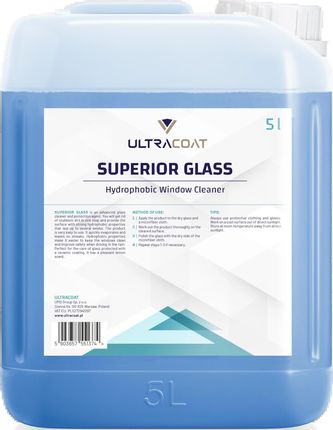Ultracoat Superior Glass Płyn Do Mycia Szyb Z Niewidzialną Wycieraczką 5L