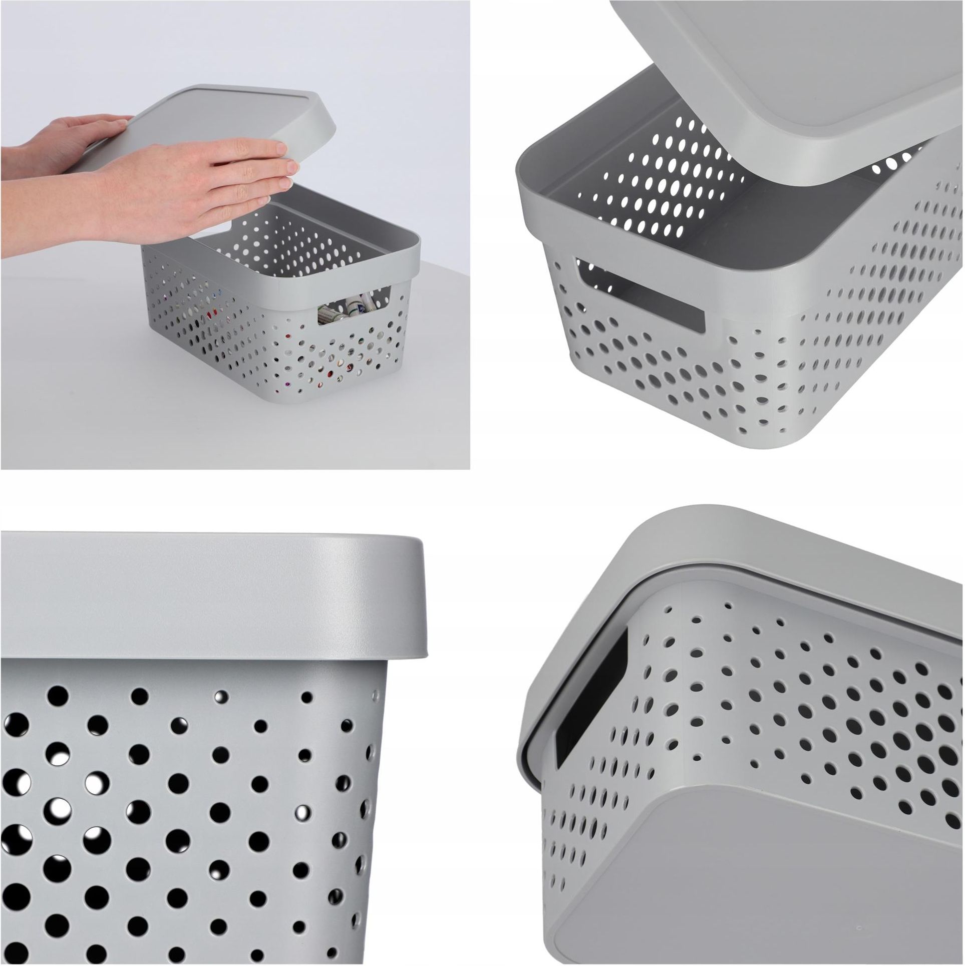 Curver Zestaw 3 Pojemników Pudełek Z Pokrywką Ażur (24896) - Opinie i ...