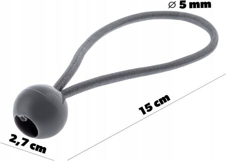 Kadax Zestaw Gum Z Kulką Do Plandek Mocowanie Guma 10szt. (28703) - zdjęcie 2
