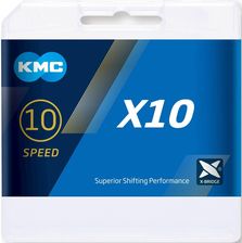 Zdjęcie Kmc Łańcuch X10 114 Ogniw Srebrno Czarny Box Czarny - Kielce