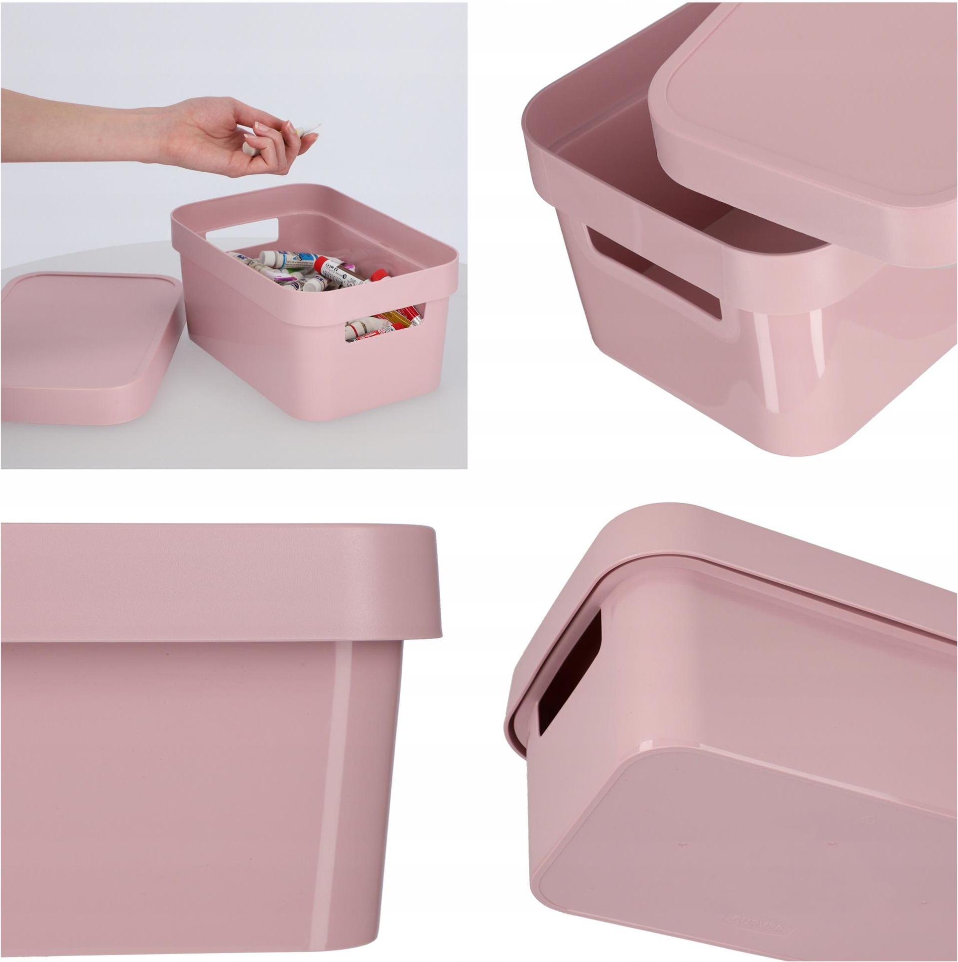 Curver Zestaw 3 Pojemników Pudełek Z Pokrywką (24902) - Opinie i ...