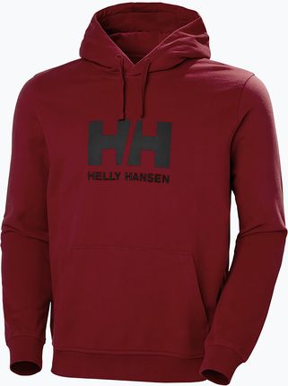 Helly Hansen Bluza Z Kapturem Męska Hh Logo Hoodie Bordowa 33977215