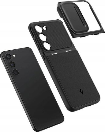 Etui SPIGEN Optik Armor do Samsung Galaxy S23 Czarny - zdjęcie 2