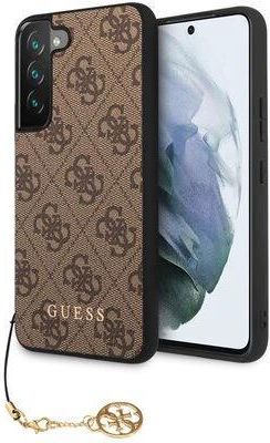 Etui GUESS Hard Case 4G Charms Collection do Samsung Galaxy S23 Brązowy