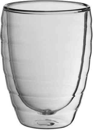 Kela 2 szklanki do latte macchiato o podwójnych ściankach 8,5x12 cm, 0,35l