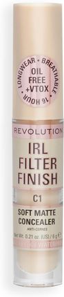 Makeup Revolution IRL Filter Finish Korektor w płynie C1 6g