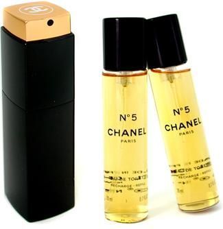 chanel no 5 eau de parfum 3x20ml