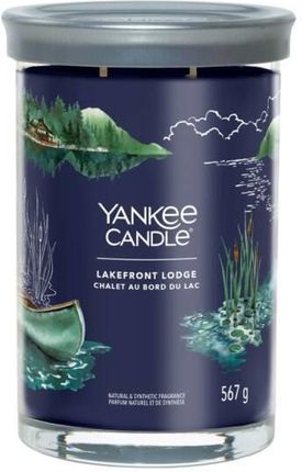 Yankee Candle Tumbler Świeca W Dużym Słoiku Z Dwoma Knotami Lakefront Lodge 140676