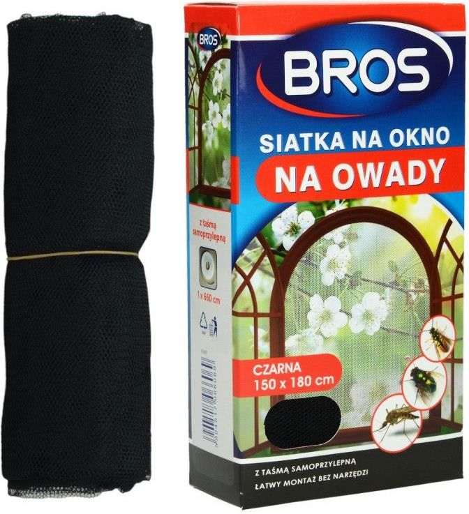 Siatka Na Okno Przeciw Owadom Bros Siatka Na Okno Przeciw Owadom 150X180 Czarna 287832 - Opinie i