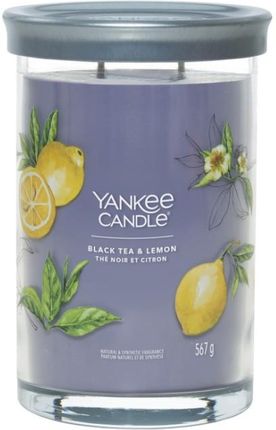 Yankee Candle Tumbler Świeca W Dużym Słoiku Z Dwoma Knotami Black Tea & Lemon 143508