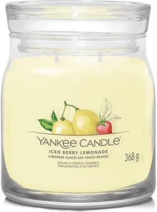 Yankee Candle Signature Świeca W Średnim Słoiku Z Dwoma Knotami Iced Berry Lemonade 143520