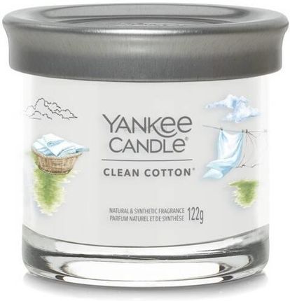 Yankee Candle Tumbler Świeca W Małym Słoiku Clean Cotton 143522