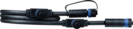 Kinkiet Paulmann Outdoor Plug&Shine Przewód Łączący Ip68 1M 1In-3Out 2X1,5mm Czarny Tworzywo Sztuczne