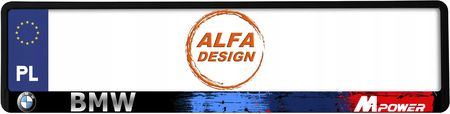 Alfa Design Alfadesign Bmw M Power Ramki Pod Tablice Rejestracyjne 1szt.