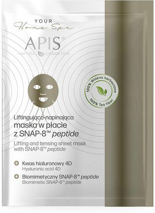 APIS Maska w Płacie Liftingująco-Napinająca z SNAP-8 Peptide