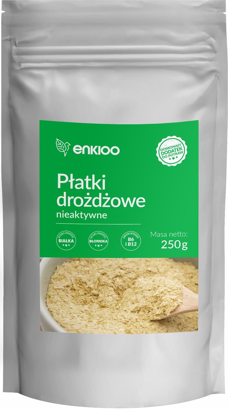 Enkioo Płatki drożdżowe nieaktywne DROŻDŻE NIEAKTYWNE, 250 g Ceny i