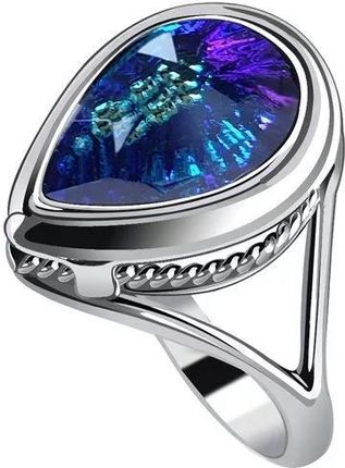 Polcarat Design Pierścionek srebrny z kryształem PK 2107