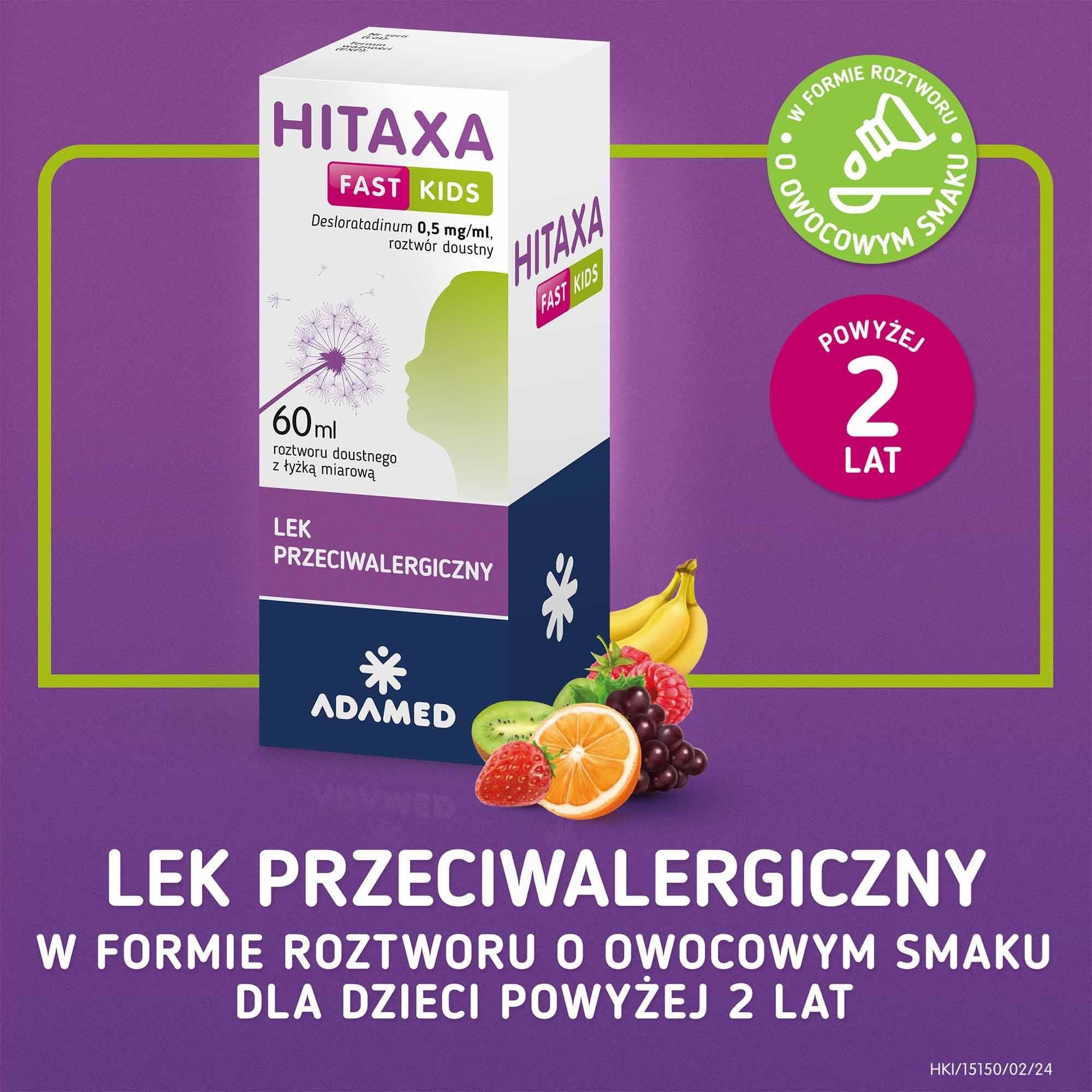 Hitaxa Fast Kids, syrop, 60 ml - Opinie i ceny na Ceneo.pl