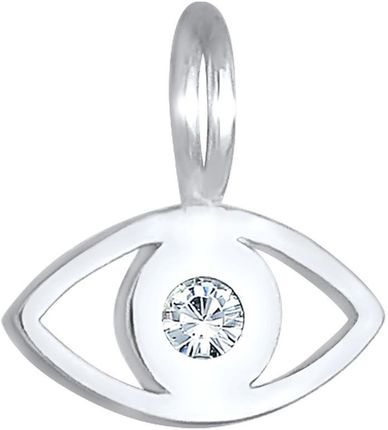 Elli Wisiorki Damski Symbol Złego Oka Trend Minimalny z kryształami w pozłacanym srebrze 925 Sterling Silver