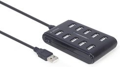 Zdjęcie Gembird Hub Usb 2.0 10-Portowy, Czarny (UHBU2P10P01) - Czerniejewo
