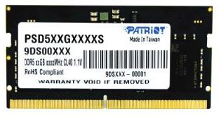 Pamięć RAM Patriot Memory Ddr5 32Gb Signature 4800Mhz So-Dimm (PSD532G48002S)