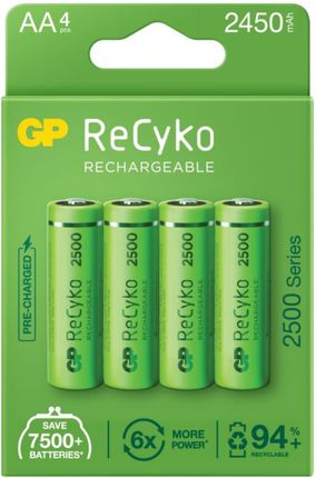 Gp Battery Gp 4X R6 Gp Recyko 2500 250Aahc-5Eb4 (250AAHC5EB4)
