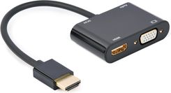 Zdjęcie Gembird Adapter Hdmi - Hdmi + Vga + Audio I Zasila (AHDMIMHDMIFVGAF01) - Sulęcin